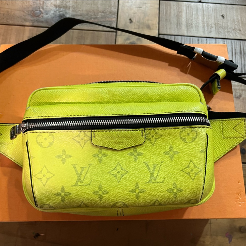 Louis Vuitton outdoor neon yellow bag